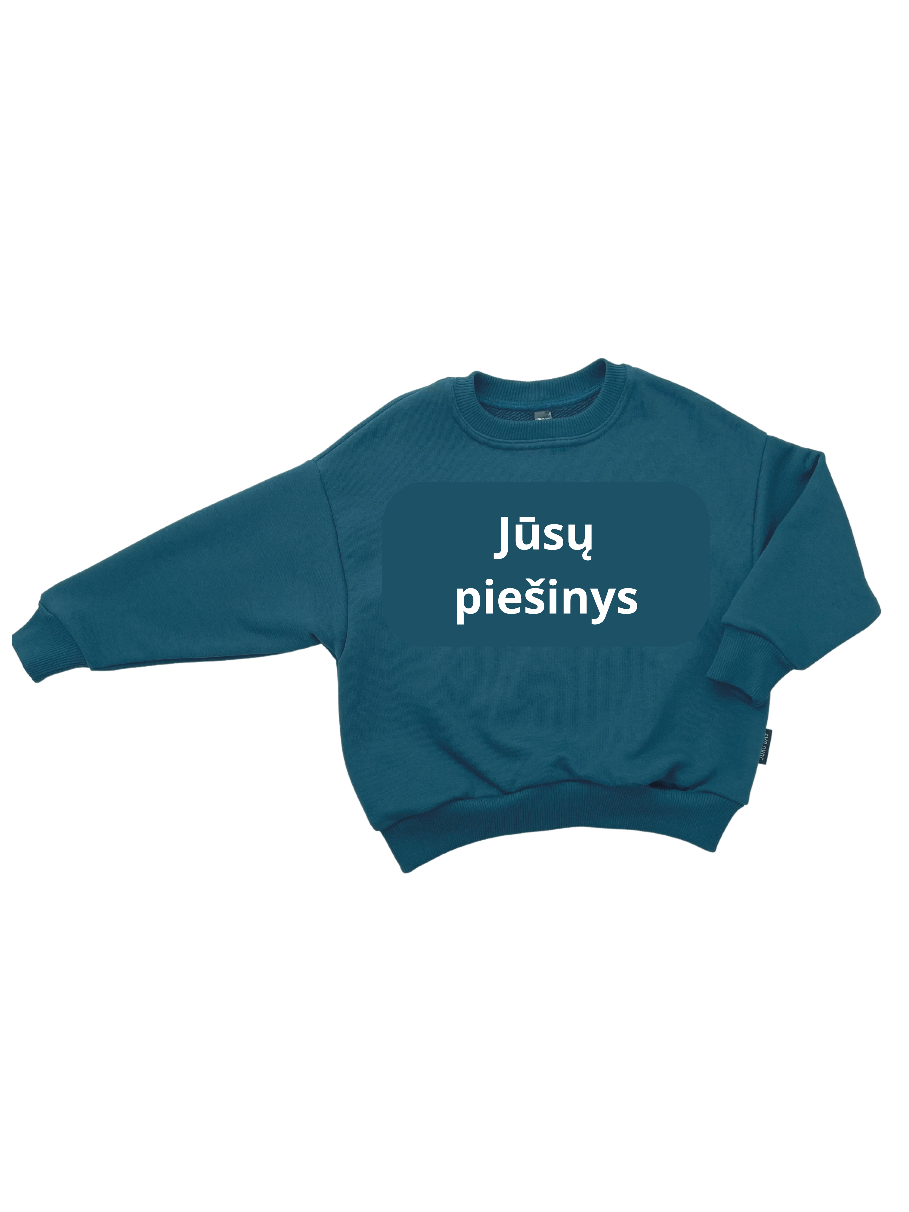 Oversize megztinis be gobtuvo su individualiu siuvinėtu paveiksliuku - Jukoday