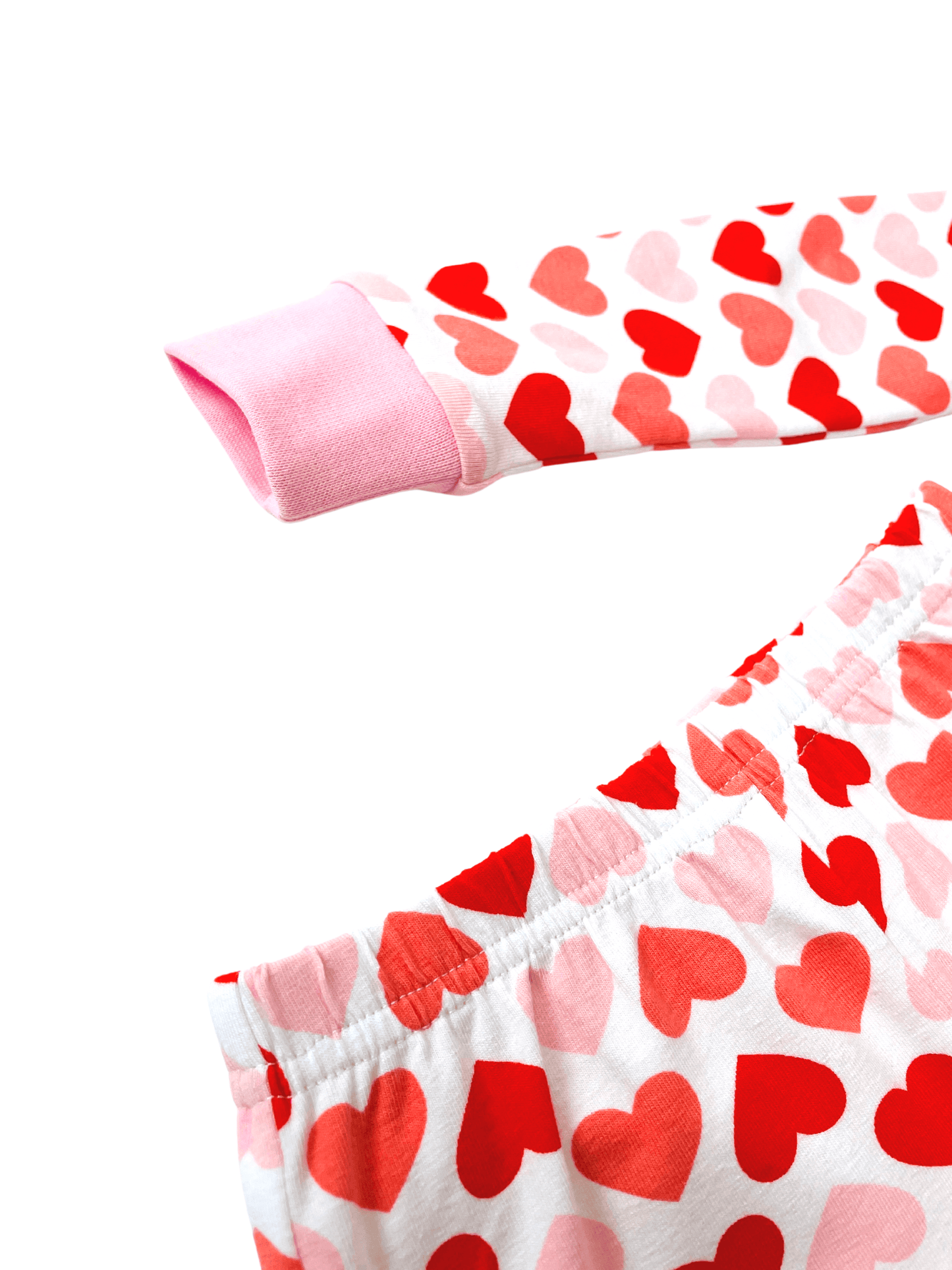 Children's pajamas with long sleeves "Hearts"
