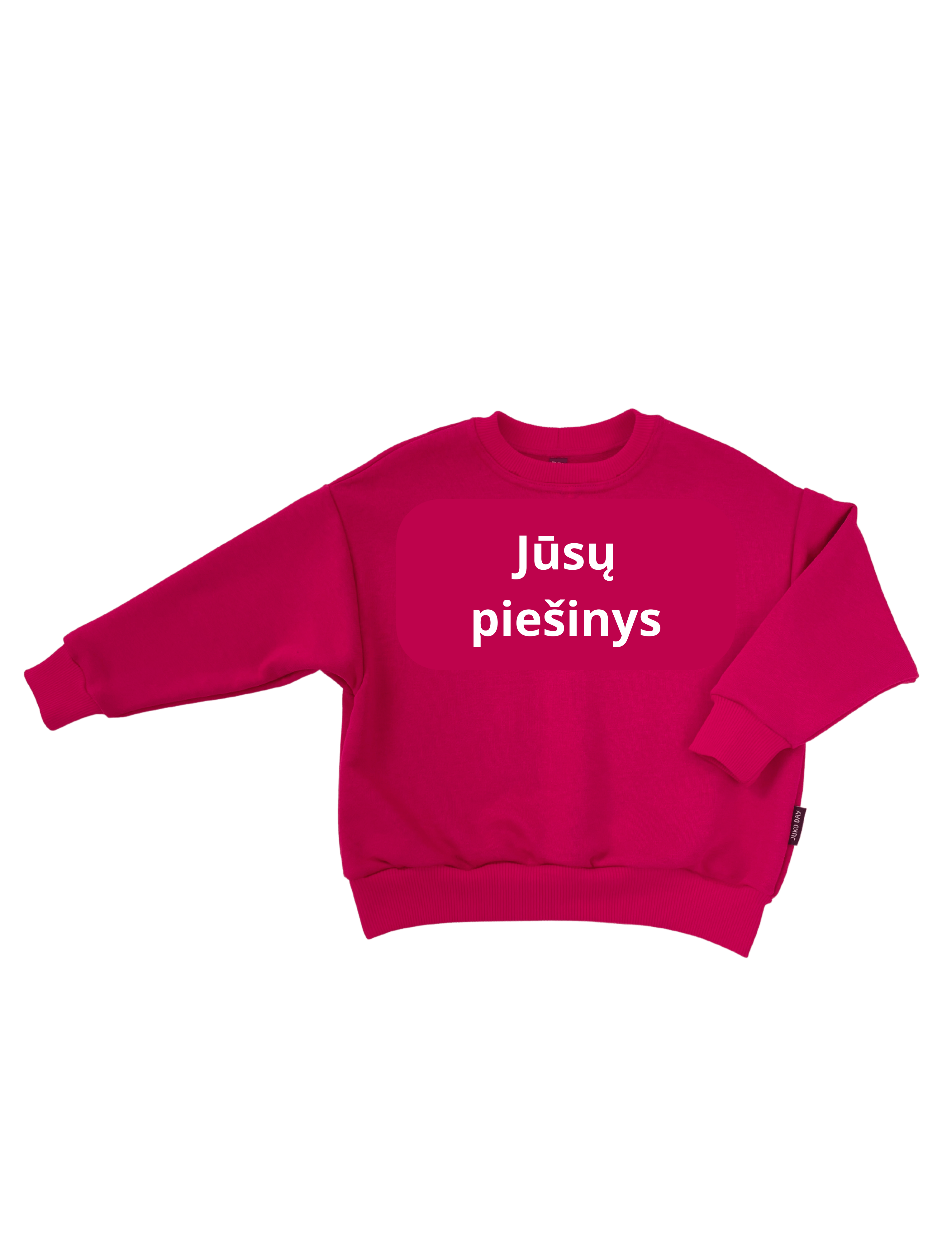 Oversize megztinis be gobtuvo su individualiu siuvinėtu paveiksliuku - Jukoday