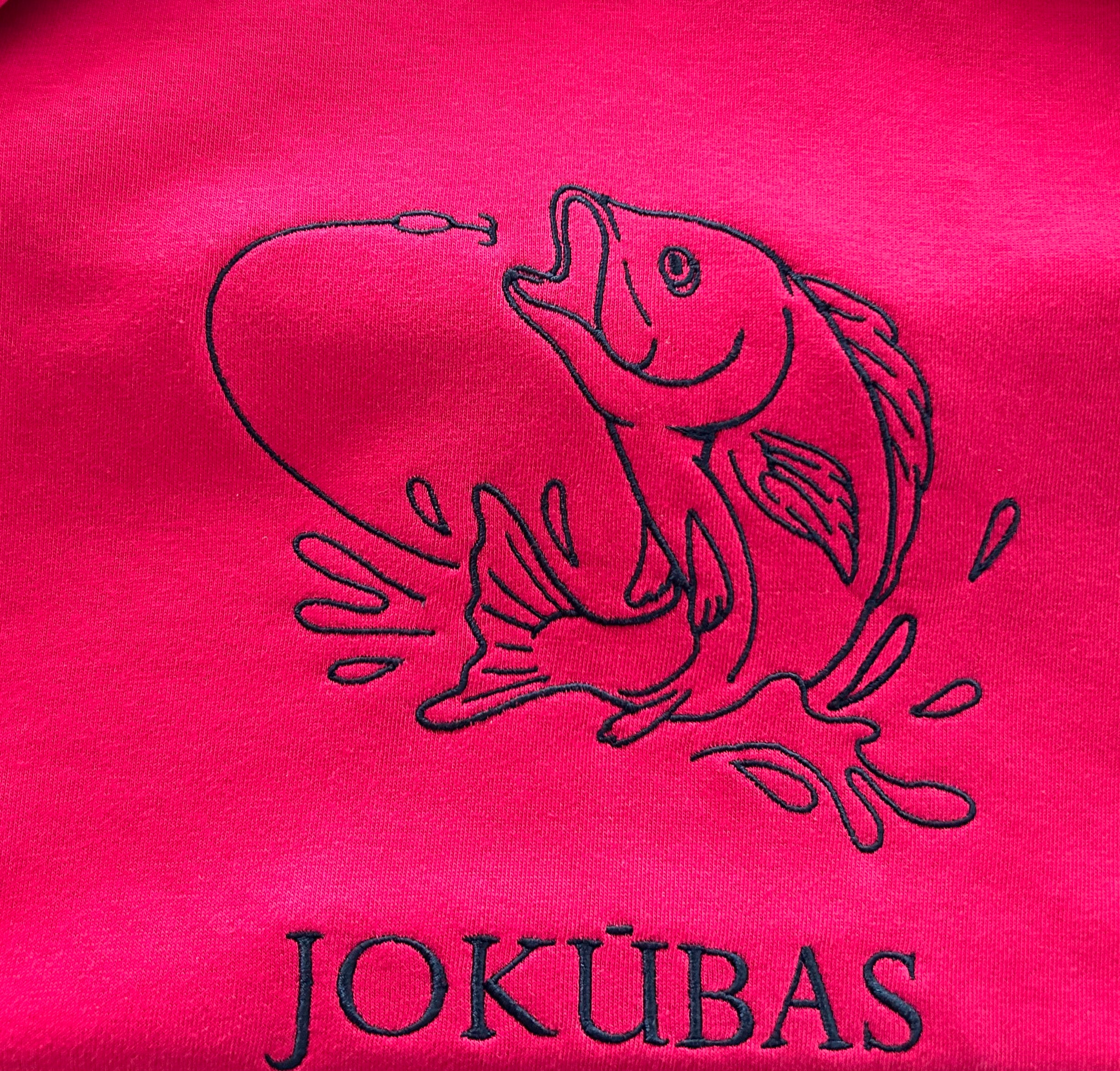 Oversize megztinis be gobtuvo su individualiu siuvinėtu paveiksliuku - Jukoday