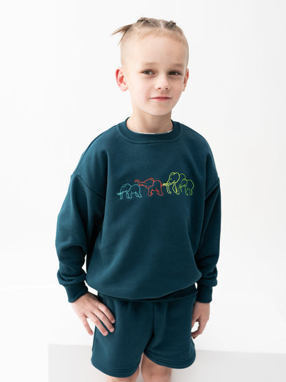Vaikiškas laisvalaikio megztinis "Blue harbor"