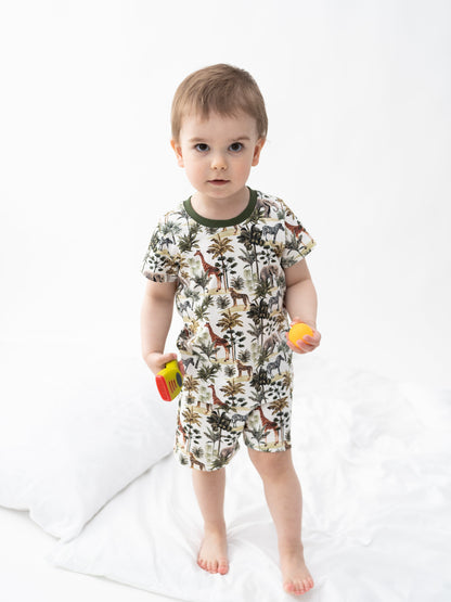 Vaikiška pižama su šortais "Tropikai"