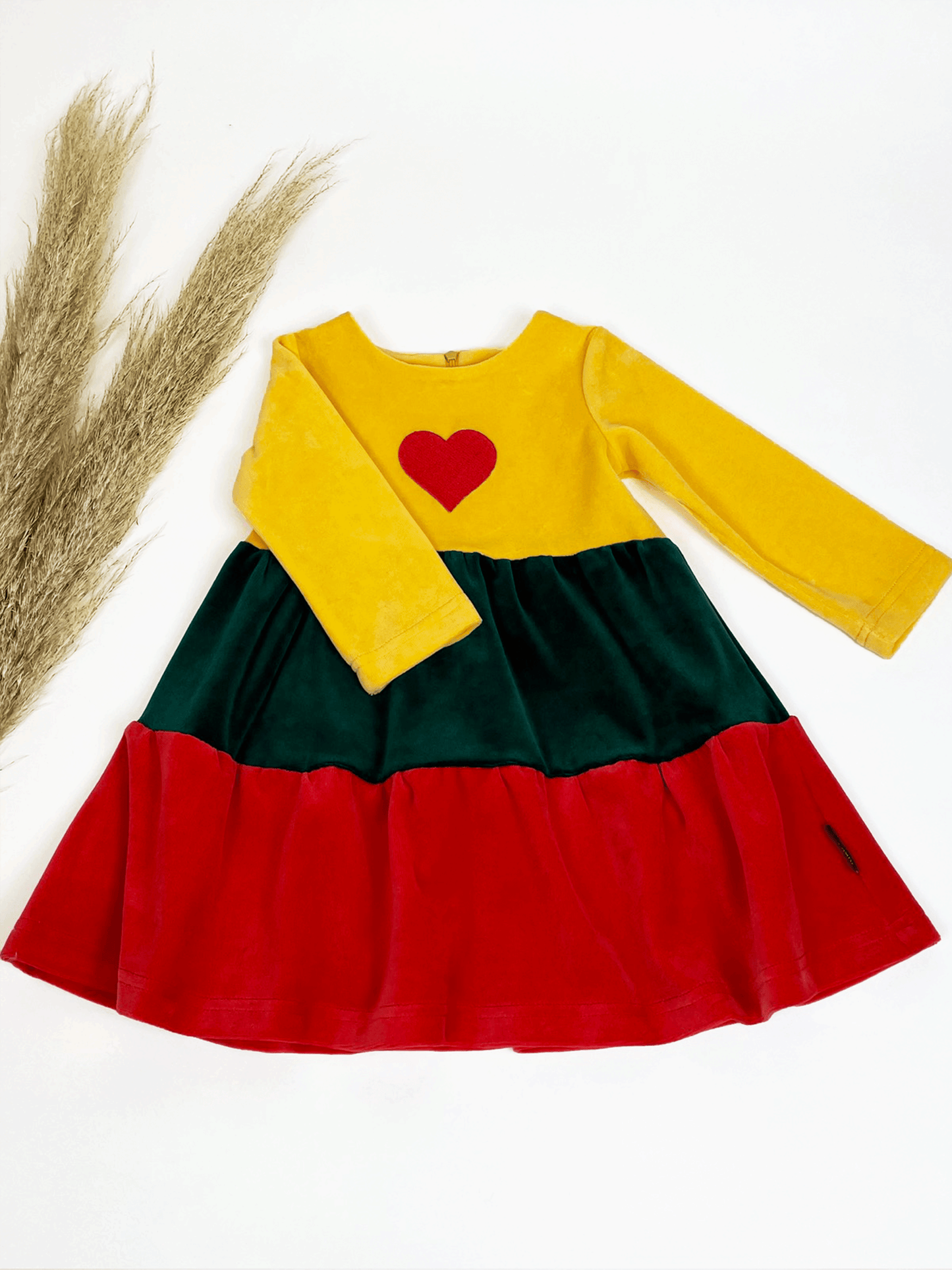 Veliūrinė vaikiška suknelė "Lietuva"