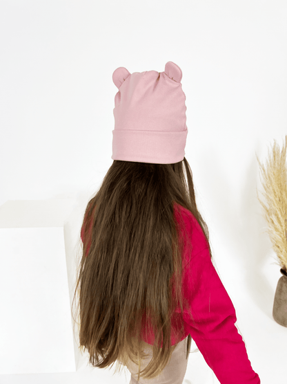 Meškučio modelio, dvigubos pavasarinės / rudeninės RIB kepurės vaikams