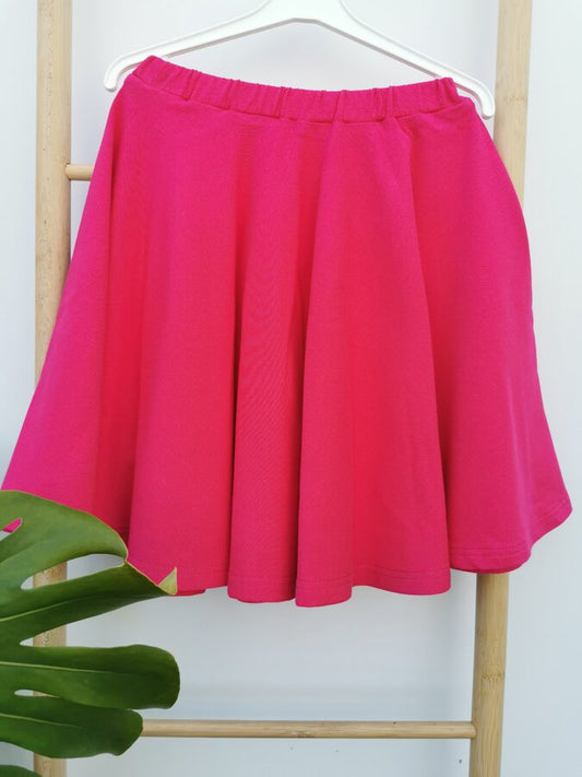 Rožinis vaikiškas sijonas