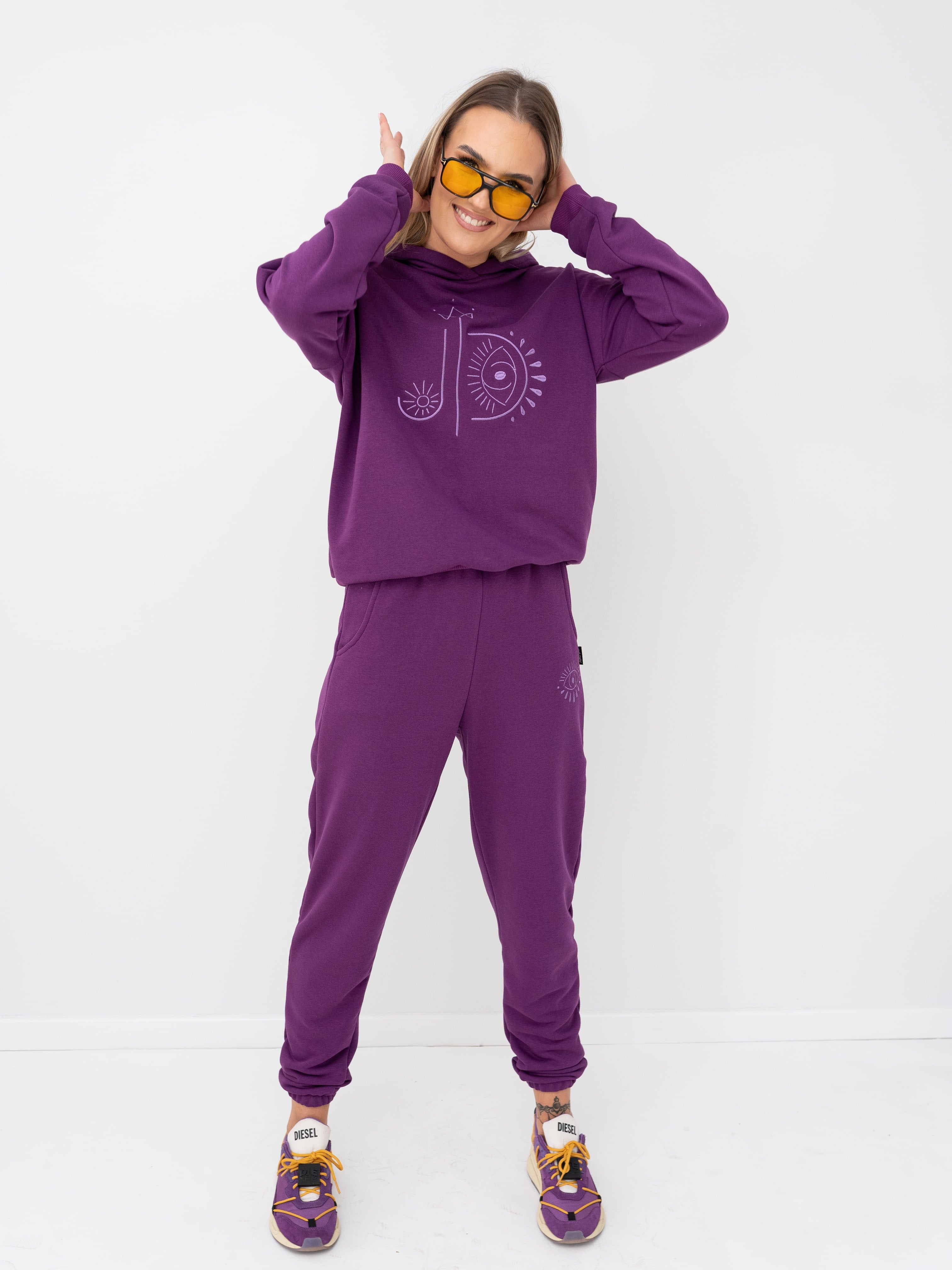 Laisvalaikio kelnės moterims "Sugar plum"